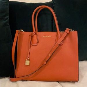 Michael Kors Mercer handbag in orange